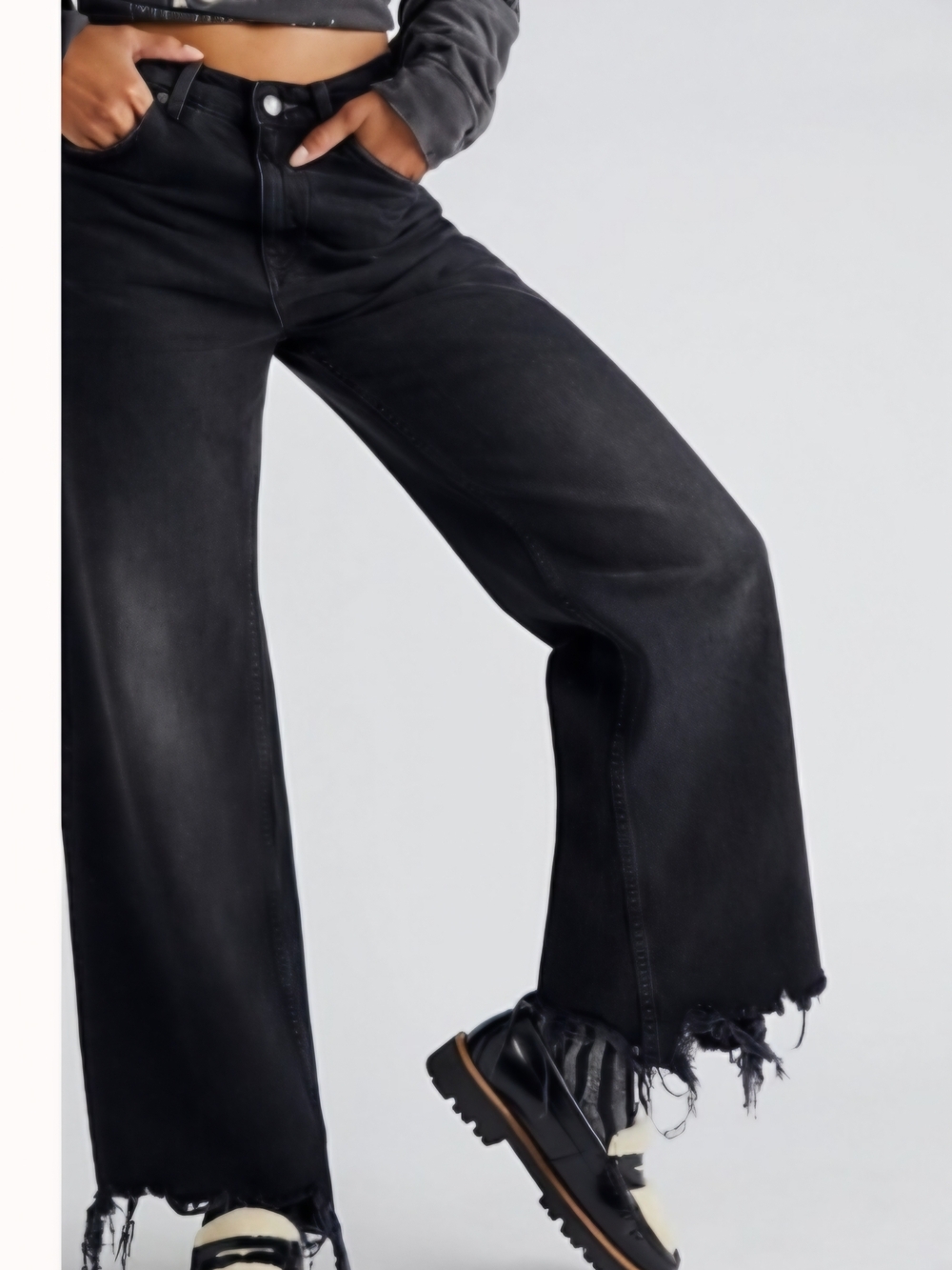 Free People- We The Free Straight Up Baggy Jeans